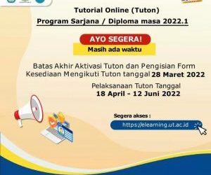 Pengumuman Jadwal Tutorial Online Semester 2021/22.2 (2022.1)