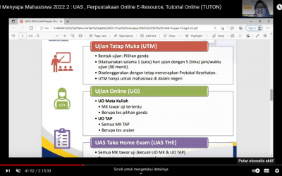 IKOM Menyapa Mahasiswa 2022.2 : UAS , Perpustakaan Online E-Resource, Tutorial Online (TUTON)