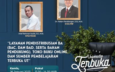 Layanan Pendistribusian Bahan Ajar, Toko Buku Online dan Sumber Pembelajaran Terbuka UT