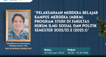 Pelaksanaan MBKM Program Studi di FHISIP UT Semester 2022/23.2 (2023.1)
