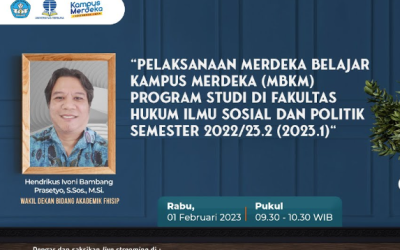 Pelaksanaan MBKM Program Studi di FHISIP UT Semester 2022/23.2 (2023.1)