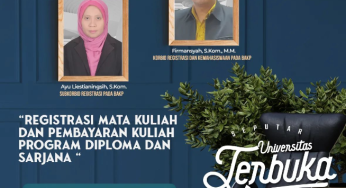 Registrasi Mata Kuliah dan Pembayaran Kuliah Program Diploma & Sarjana – Seputar Universitas Terbuka