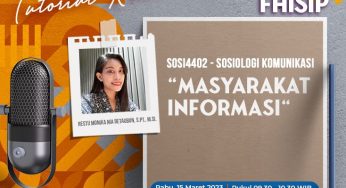UT Radio “Masyarakat Informasi” Rabu, 15 Maret 2023 pukul 09.30 – 10.30 WIB