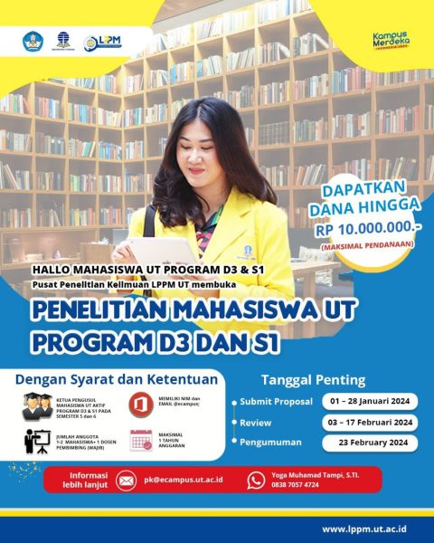 Penelitian Mahasiswa Universitas Terbuka Program Diploma dan Sarjana ...