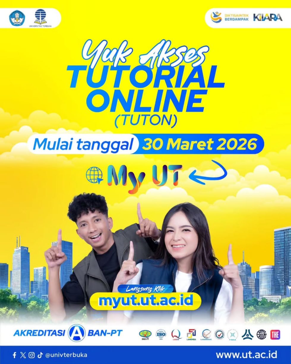 Login Tutorial Online mulai 30 Maret 2026, Pembelajaran Tuton dimulai ...