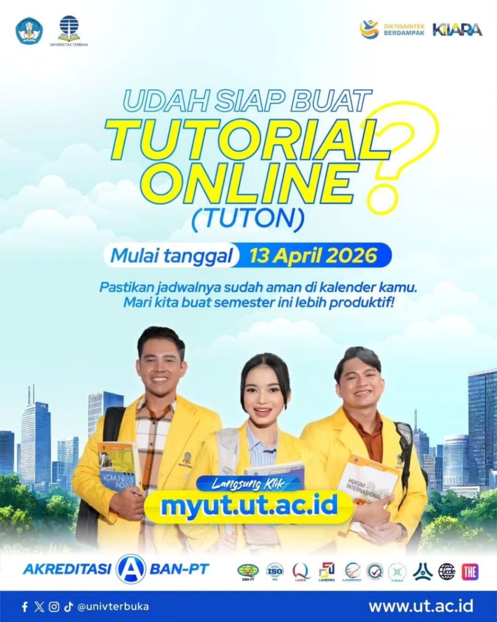 Jadwal Tutorial Online (Tuton) 2025/2026 Genap | FHISIP UNIVERSITAS TERBUKA