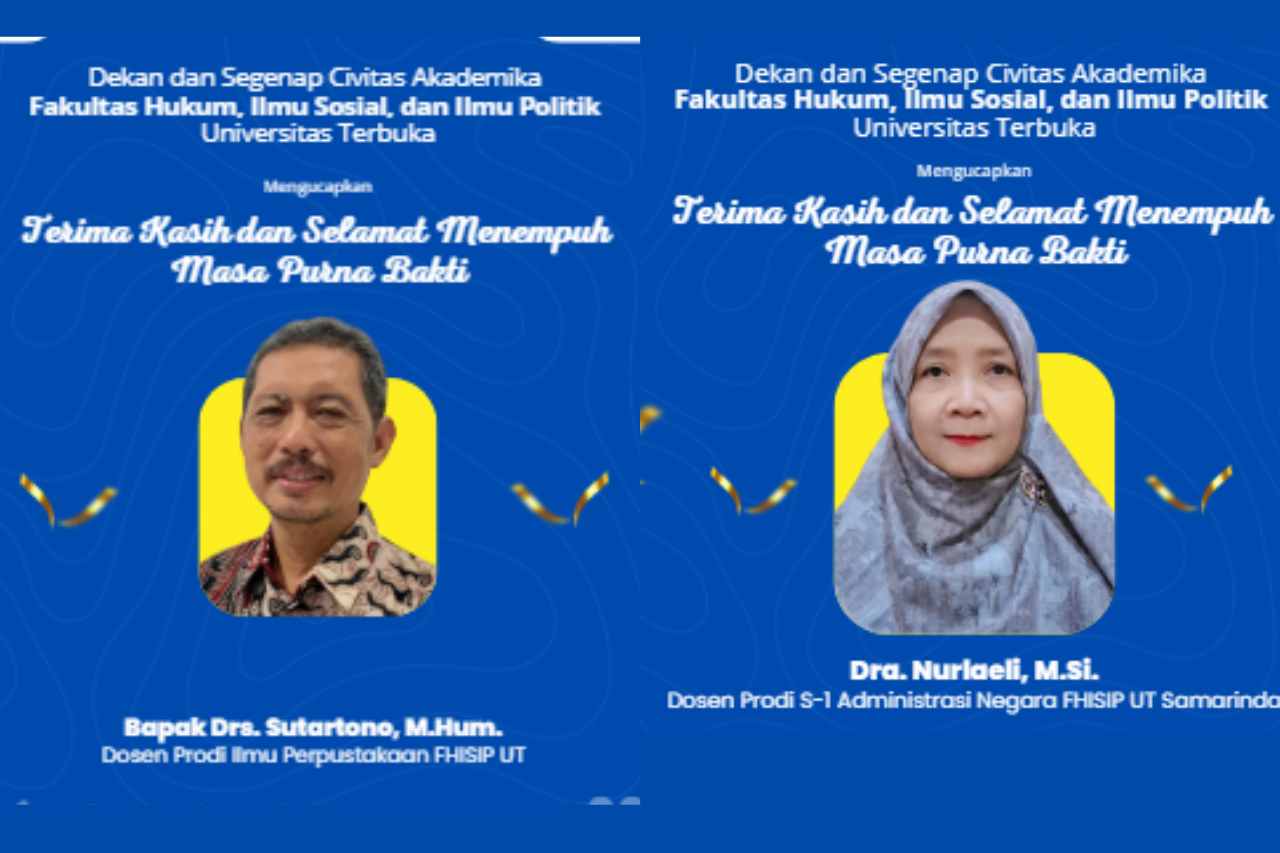 Selamat Menempuh Masa Purna Bakti kepada: Bapak Drs. Sutartono, M.Hum. dan Ibu Dra. Nurlaeli, M.Si.