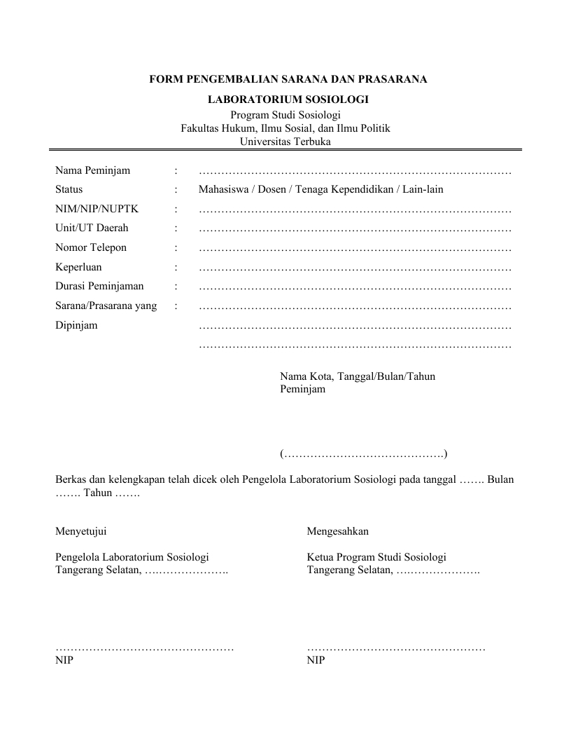 2 FORM PENGEMBALIAN SARPRAS LABORATORIUM SOSIOLOGI UT.pdf_page_1