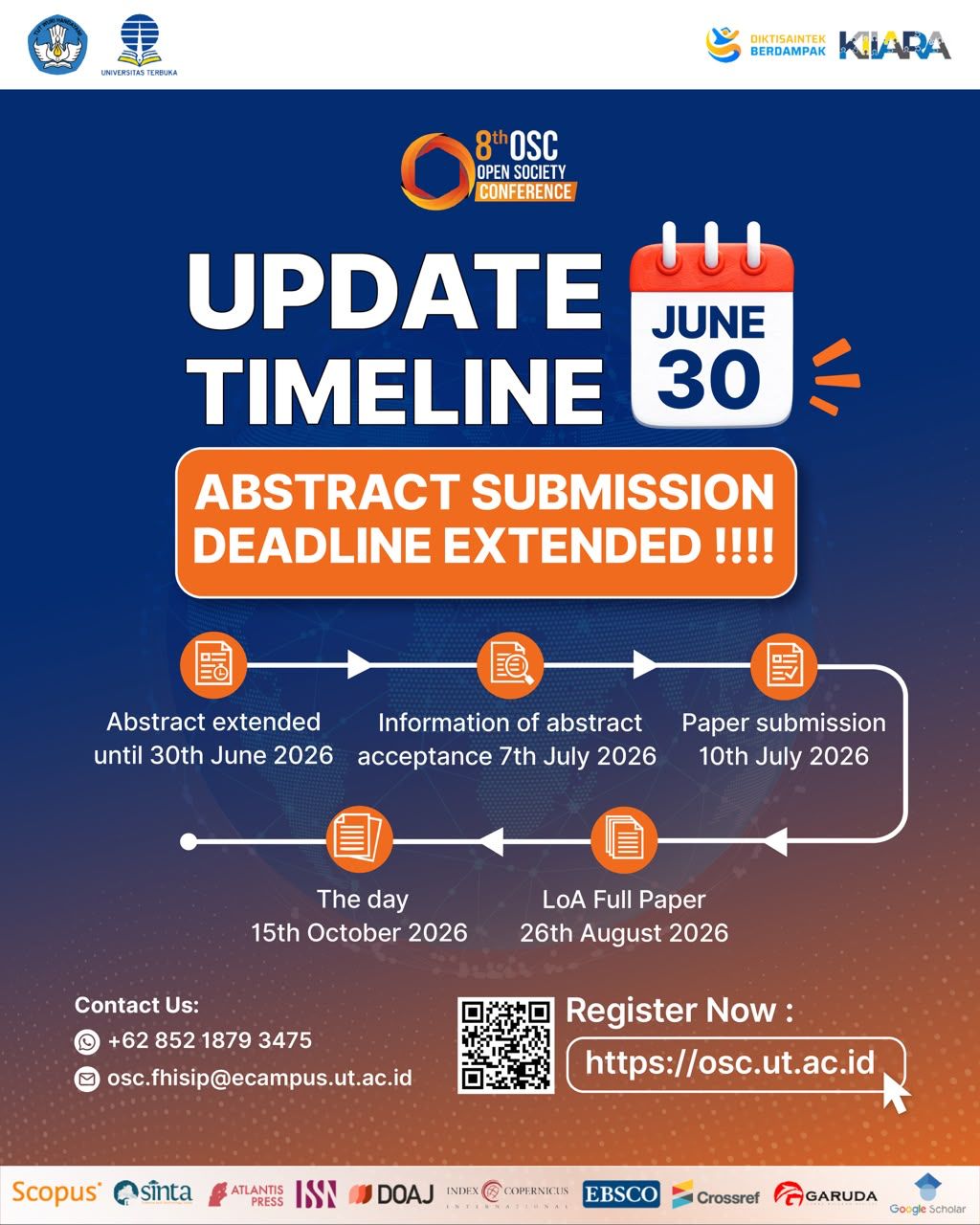 Abstract Submission (Extended): 30th June 2026, OSC Open Society Conference 2026
