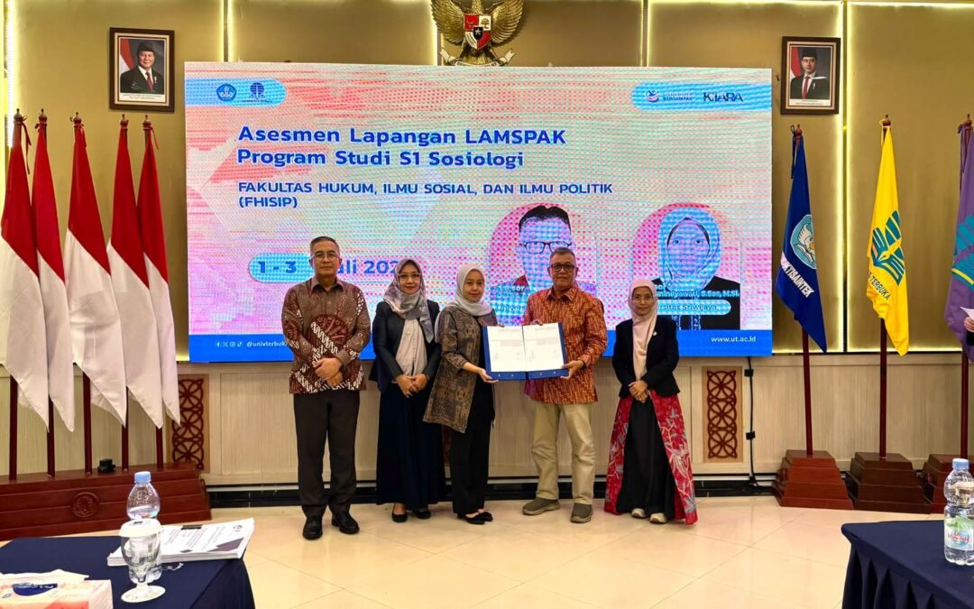 Program Studi Sosiologi FHISIP UT Jalani Asesmen Lapangan Akreditasi Oleh LAMSPAK