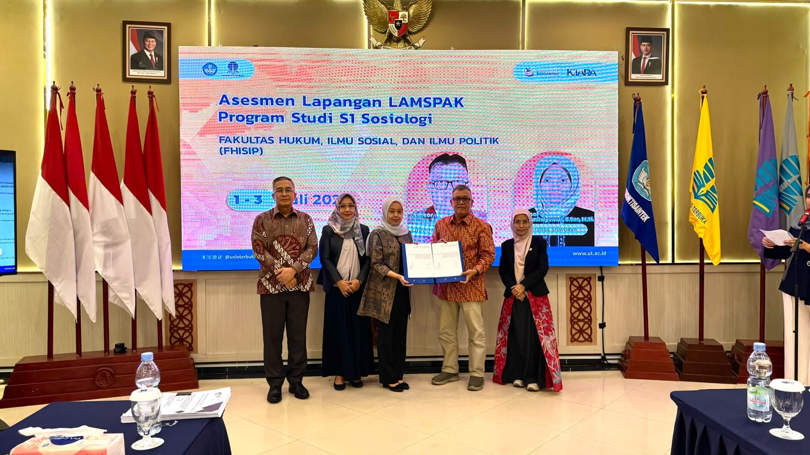 Program Studi Sosiologi FHISIP UT Jalani Asesmen Lapangan Akreditasi Oleh LAMSPAK