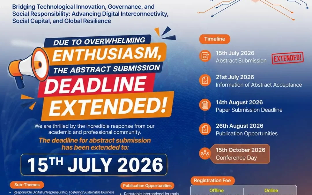 The 8th Open Society Conference (OSC) 2026 has Officially Extended for Abstract Submission Deadline to 15 July 2026