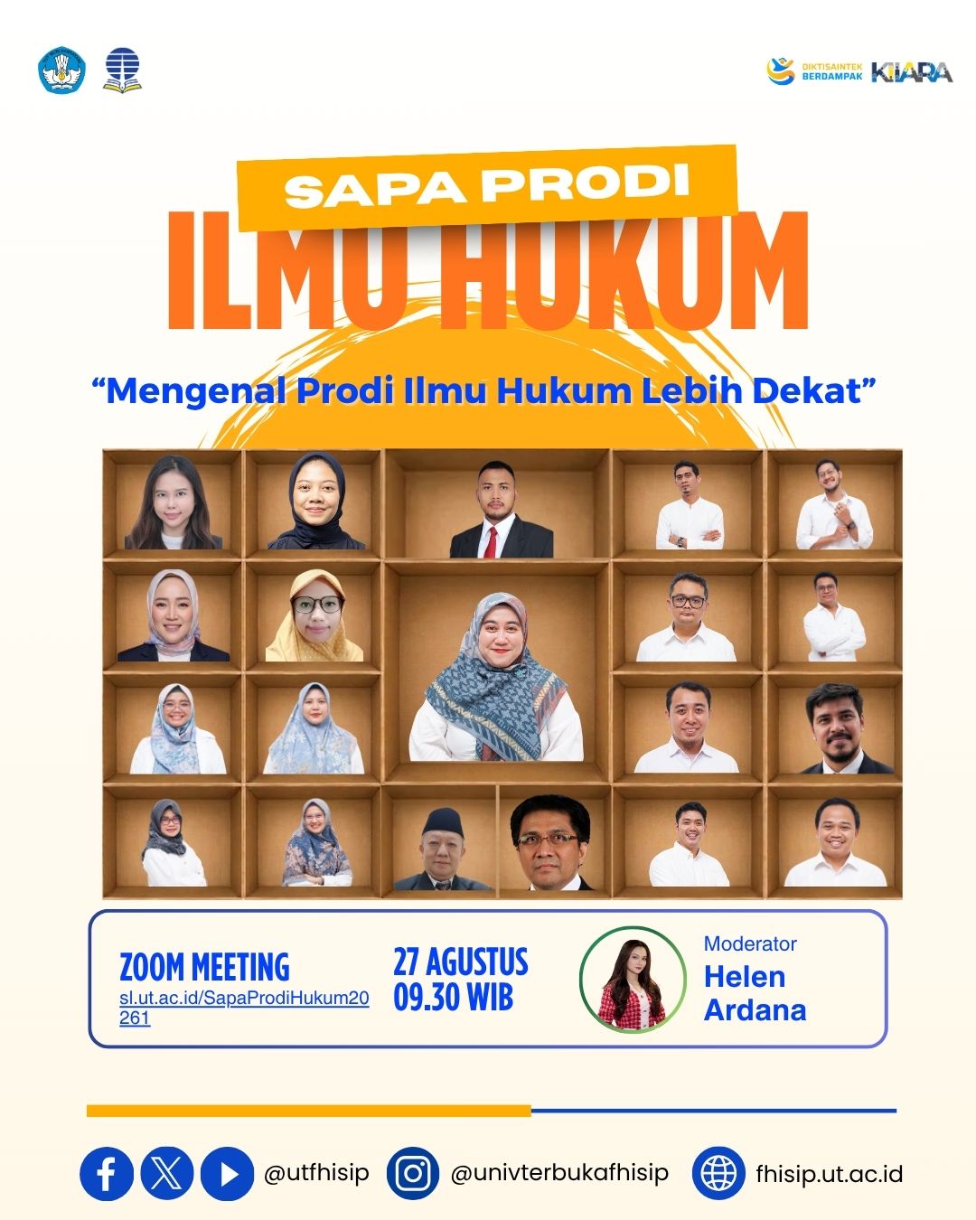 Sapa Prodi Hukum Kamis, 27 Agustus 2026 Pukul 09.30 WIB WIB – Selesai