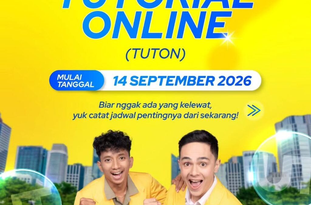 Tutorial Online (Tuton) Resmi Dimulai 14 September 2026 Login elearning.ut.ac.id