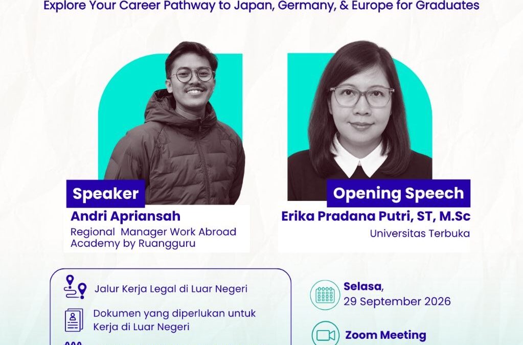 Career Webinar #Episode Universitas Terbuka: menghadirkan READY TO GLOBAL CAREER! 🎉