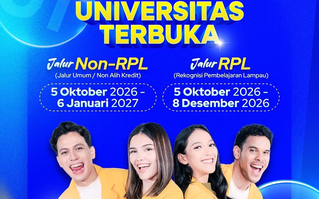 FHISIPERS Pendaftaran Mahasiswa Baru Jalur RPL: 5 Okt – 8 Des 2026 dan Jalur Non-RPL: 5 Okt 2026 – 6 Jan 2027