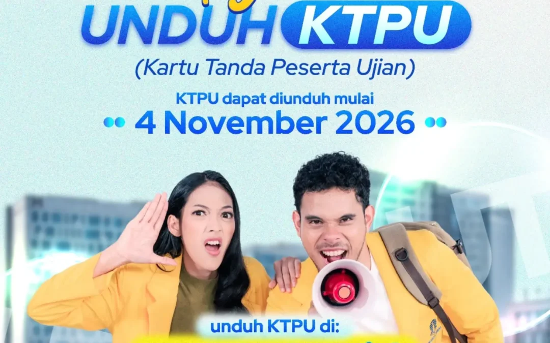 Download Kartu Tanda Peserta Ujian (KTPU) mulai 4 November 2026 di myut.ut.ac.id